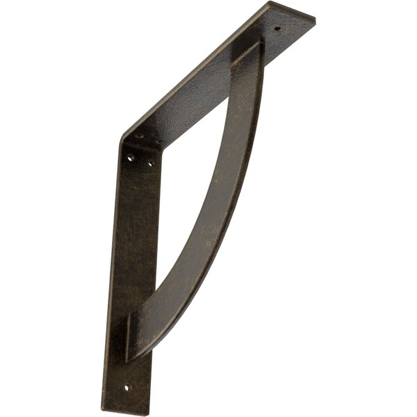 Ekena Millwork Bulwark Steel Bracket, Antiqued Pale Gold 2"W x 12"D x 12"H BKTM02X12X12BUAPG - main
